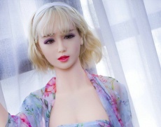 Selene 癡情貧乳歐美金短髮女友 附口交超柔軟TPE仿真性愛娃娃 148 cm 照片