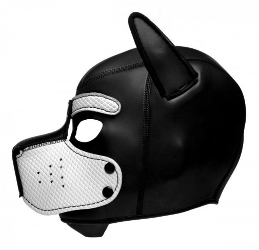 Master Series - Spike Neoprene 犬形頭罩 - 白色 照片