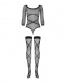 Obsessive - Bodystocking G320 - Black - S/M/L photo-8