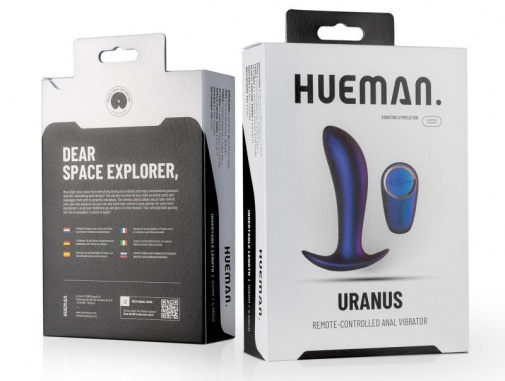 Hueman - 天王星 遙控震動後庭塞 - 紫色 照片