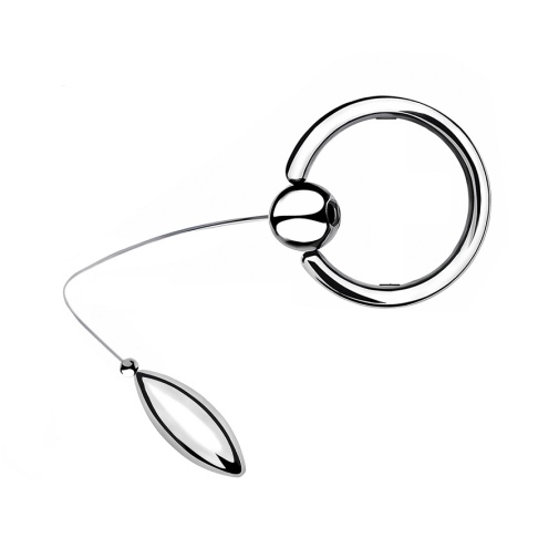 FAAK - Steel Anal Plug w Cock Ring L photo