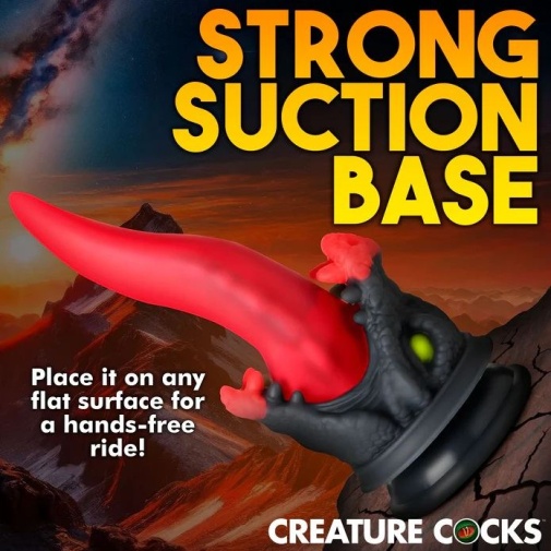 Creature Cocks - Dragon Roar Dildo - Red photo