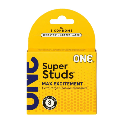 One Condoms - Super Studs Condoms 3's Pack  照片