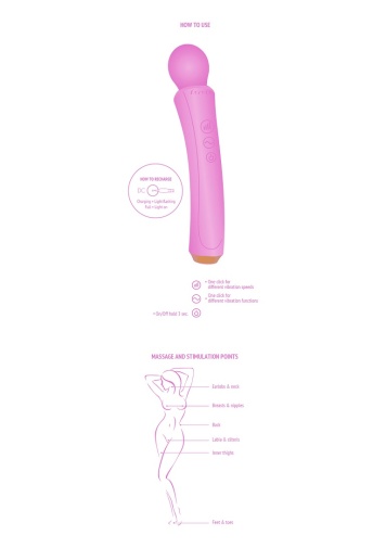Xocoon - Curved Wand - Fuchsia photo