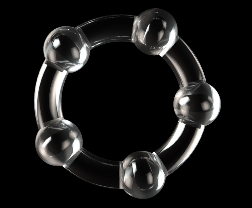 Lovetoy - Power Plus Triple Beaded Ring Set - Clear photo