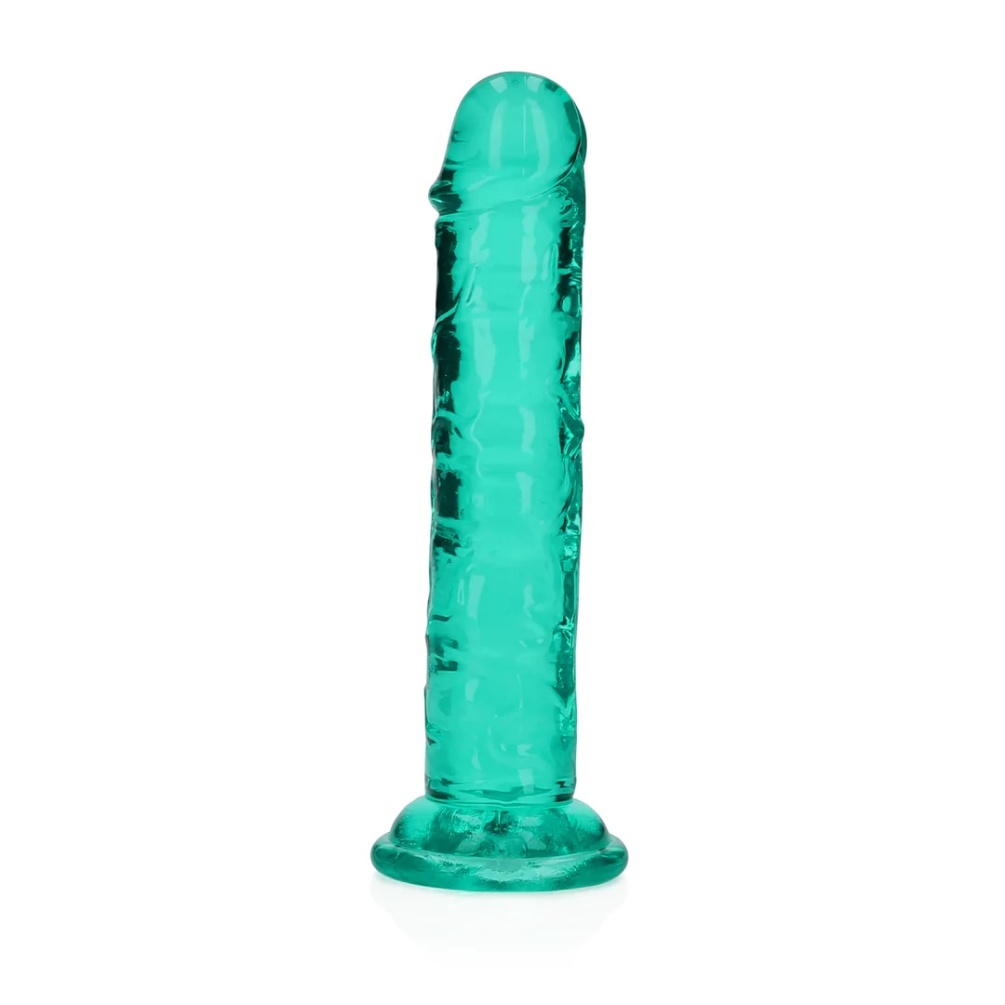 Ready for a CRYSTAL CLEAR orgasm? Reach your finest climax i... RealRock - 6" Straight Realistic Dildo - Green photo-4