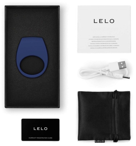 Lelo - Tor 3 情侶震動陰莖環 - 藍色 照片