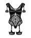 Obsessive - Bodystocking G334 - Black - S/M/L photo-7