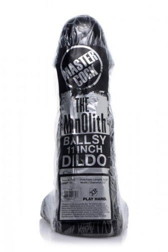 Master Cock - The ManOlith 11" Dildo - Black photo
