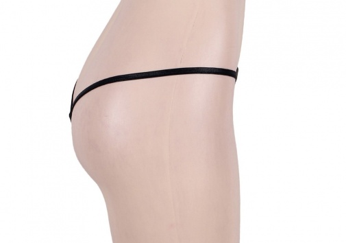 Ohyeah - Micro Shiny Thongs - Black - M photo