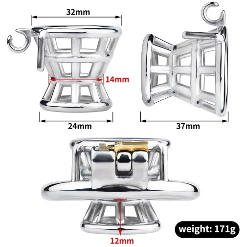 FAAK - Chastity Cage 200 - Silver photo