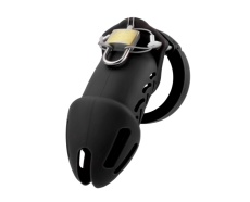 FAAK - Silicone Chastity Cage 113 - Black photo