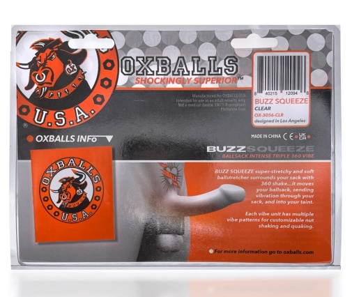Oxballs - Buzz Squeeze Triple Vibe - Clear photo