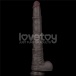 Lovetoy 16" 双层皮肤矽胶制仿真阳具 大码  - 黑色 照片-5