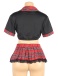 Ohyeah - 學生百褶裙服裝 - 黑色 - 3XL 照片-6