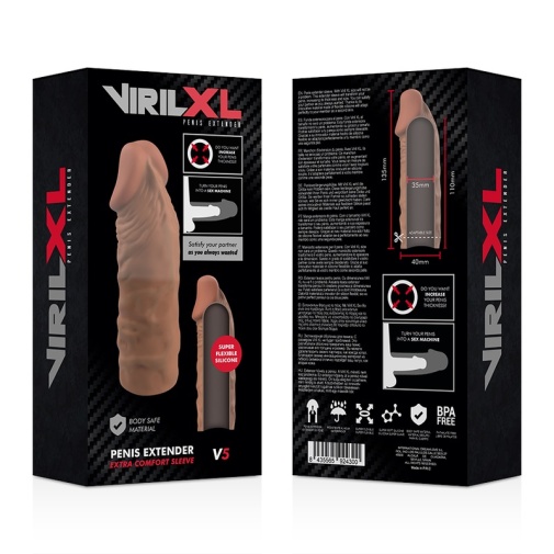 VirilXL - V5 阴茎延长套 - 啡色 照片