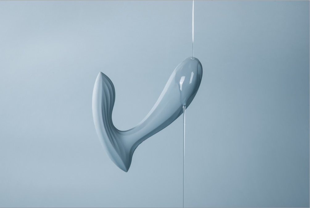 Everything rests at your fingertips. Connect with the SVAKOM... SVAKOM - Erica APP Wearable Vibrator - Dusty Blue photo-10