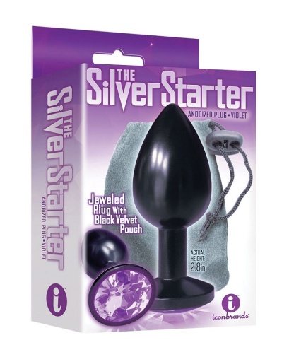 Icon Brands - Silver Starter Round Plug - Black photo
