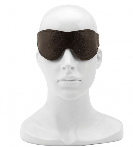 Liebe Seele - Leather Blindfold - Brown photo