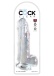 King Cock - 9" 透明假阳具连睾丸 照片-3