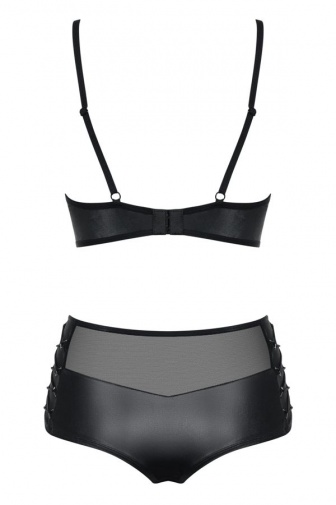 Obsessive - Leatheria 2-pcs Set - Black - S/M photo