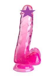 King Cock - 6" Cock w Balls - Pink photo