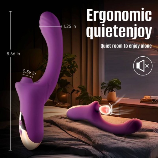 Secwell - Magic Sucking Vibrator - Purple photo