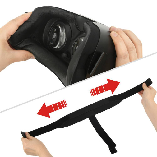 Rends - DPVR-4D Pro Virtual Reality Headseat - Black photo