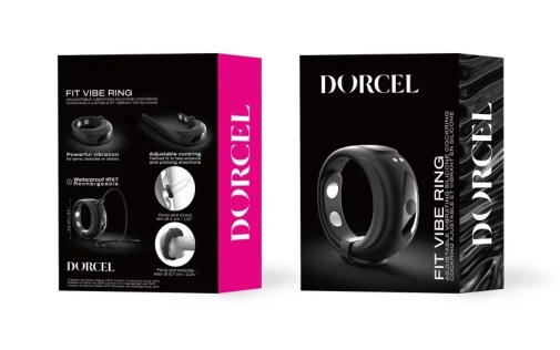 Dorcel - 可调节震动阴茎环 - 黑色 照片