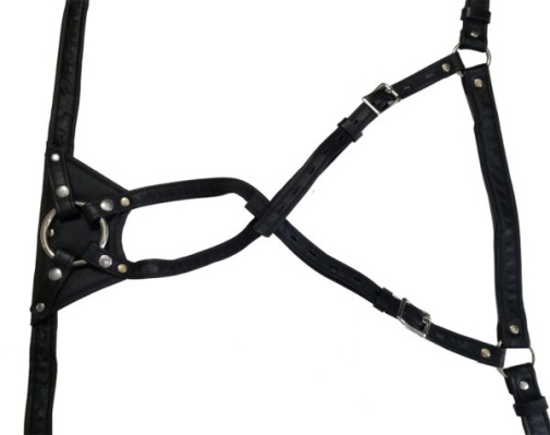 Locked in Lust - Crotch Rocket Strap-On S - Black photo