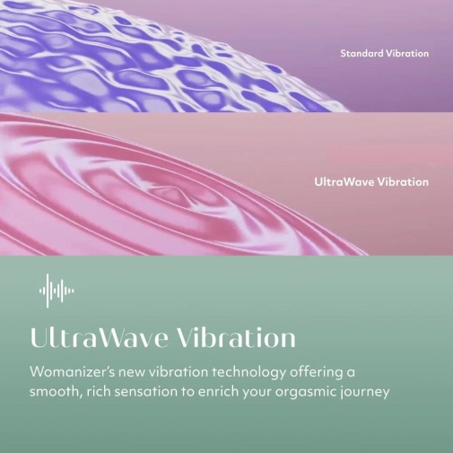 Womanizer - Vibe UltraWave 靜音振動陰蒂按摩器 - 淡綠 照片