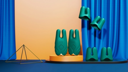 Zalo - Nave APP Vibro Nipple Clamps - Turquoise Green photo