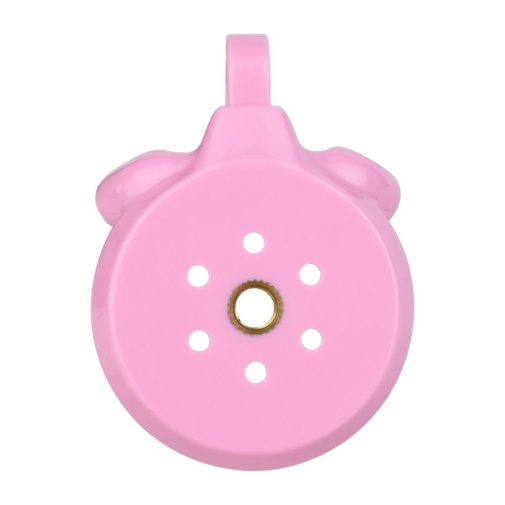 FAAK - Chastity Cage 45mm w Catheterization Hood - Pink photo