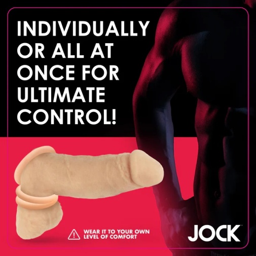 Jock - 阴茎环套装 - 白皮肤色 照片