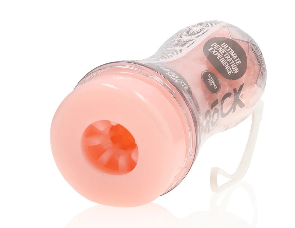 Experience sexual pleasure and let your fantasies go wild! T... RealRock - Easy Rider Textured Cup Masturbator - Flesh photo-4
