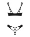 Obsessive - Nesari Crotchless Set - Black - XS/S 照片-4