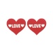 NPG - Love Nipple Covers - Red 照片