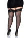 Leg Avenue - Alix Stockings - Black - Plus Size photo-4