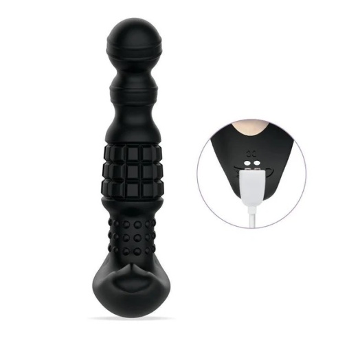Honey Play Box - 旋转滚珠前列腺按摩器 - 黑色 照片