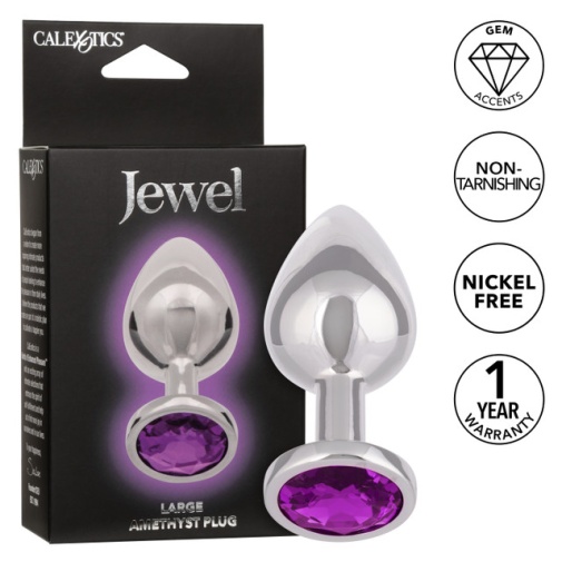 CEN - Jewel Amethyst Anal Plug L - Purple photo