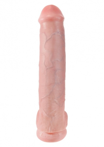 King Cock - 15" 仿真假阳具连睾丸 - 肉色 照片