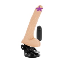 Basecock - Vibro Dildo w Balls 20cm - Flesh photo