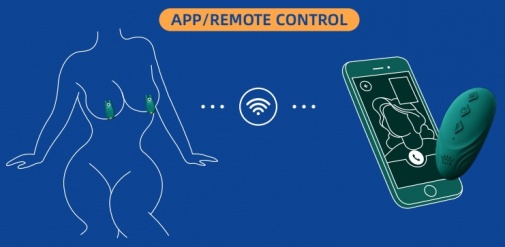Zalo - Nave 可APP遥距控制乳头震动器 - 珊瑚粉色 照片