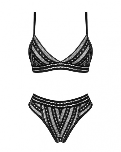 Obsessive - Natilya 2pcs Set - Black - M/L photo