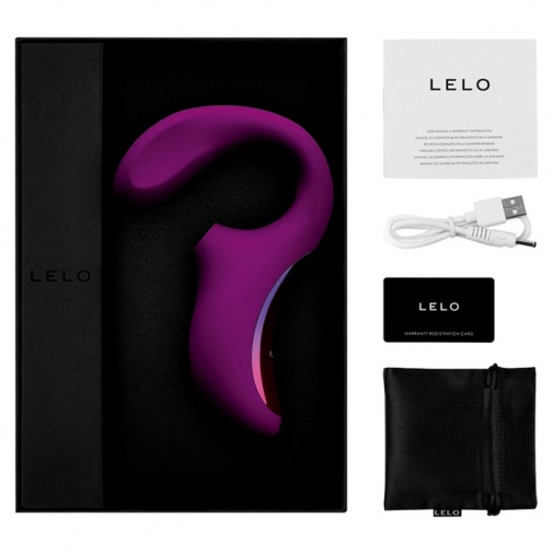 Lelo - Enigma 陰蒂吸啜及G點雙重刺激聲波按摩器 - 深玫瑰色 照片