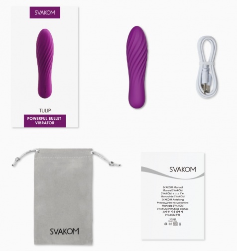 SVAKOM - Tulip Bullet Vibrator - Black photo