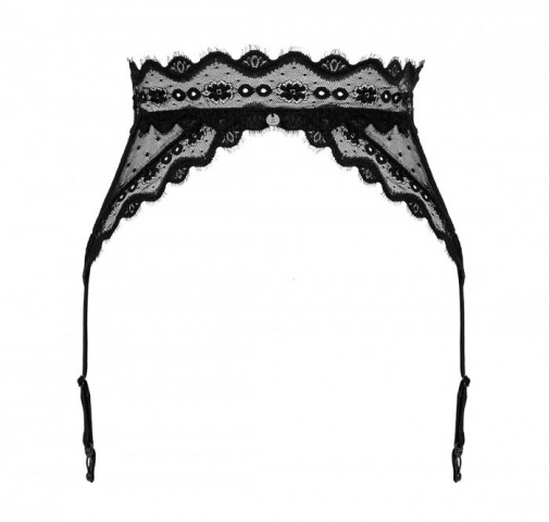 Obsessive - Marrbel Garter Belt - Black - L/XL photo