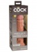 King Cock - 8" Elite 仿真阴茎 - 焦糖色 照片-7