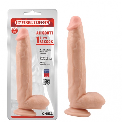Chisa - Ali Scott 12.4" 仿真阳具 - 肉色 照片