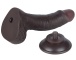 Lovetoy - 7.5" 微曲带包皮仿真阳具 - 啡色 照片-10